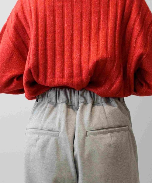 leswel（レスウェル）の「【L～5L 大きいサイズ】ニットツイル ワイド ストレート パンツ（その他パンツ・レディース・ライトグレー/ブラック/チャコールグレー・LL/3L/4L/5L/L）」の18枚目の写真
