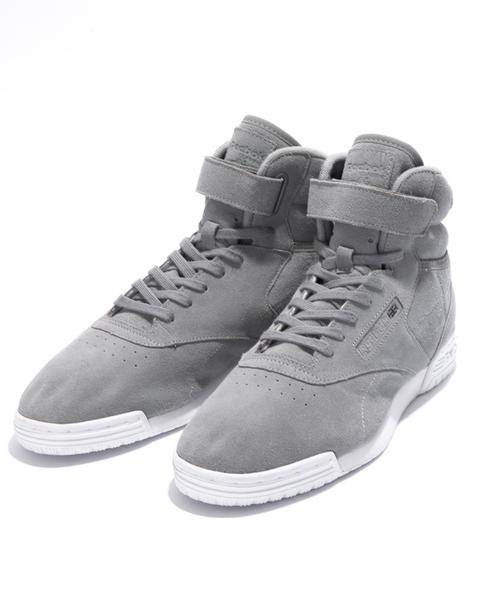 Reebok（リーボック）の「【別注】＜Reebok CLASSIC (リーボック） × BY＞∴ EX-O-FIT HI SUEDE/スニーカー◆（スニーカー・メンズ・ライトグレー/オフホワイト・26/27/28/29/25）」の3枚目の写真