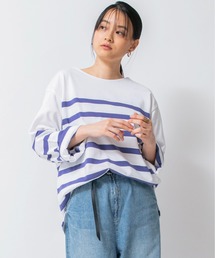 ワイドバスクボーダーTシャツ