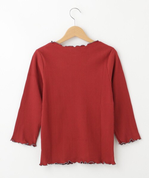 &Bridge（アンドブリッジ）の「POU DOU DOU パイピングメロウカットソー（Tシャツ/カットソー・レディース・レッド系1・02）」の3枚目の写真