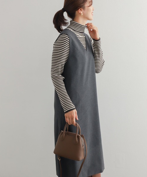 URBAN RESEARCH DOORS（アーバンリサーチドアーズ）の「ボーダーリブタートル（ニット/セーター・レディース・ホワイト系その他/ブラック系その他・MEDIUM）」の9枚目の写真