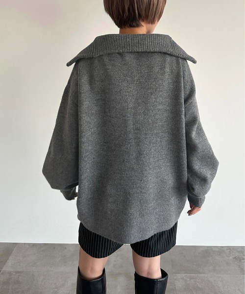 ネップヤーンハーフジップニット【ZOZOTOWN限定アイテム】 apres jour（アプレジュール）の「ネップヤーンハーフジップ