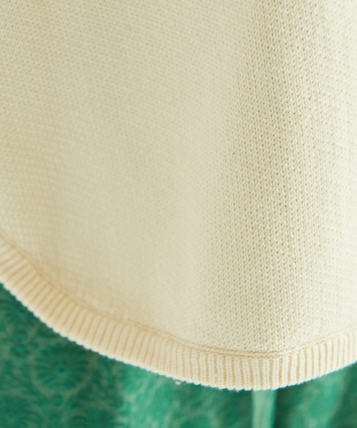 yuni（ユニ　）の「●ガスコットン裏毛編み ラウンドヘムクルーネックプルオーバー　1701KN005241（ニット/セーター・レディース・ホワイト/ブラック/ベージュ・FREE）」の22枚目の写真