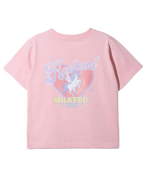 MILKFED.(ミルクフェド)の「RADIANT COMPACT S/S TEE(Tシャツ/カットソー・レディース・ライトピンク/ライトイエロー/ホワイト・M/S)」の3枚目の写真
