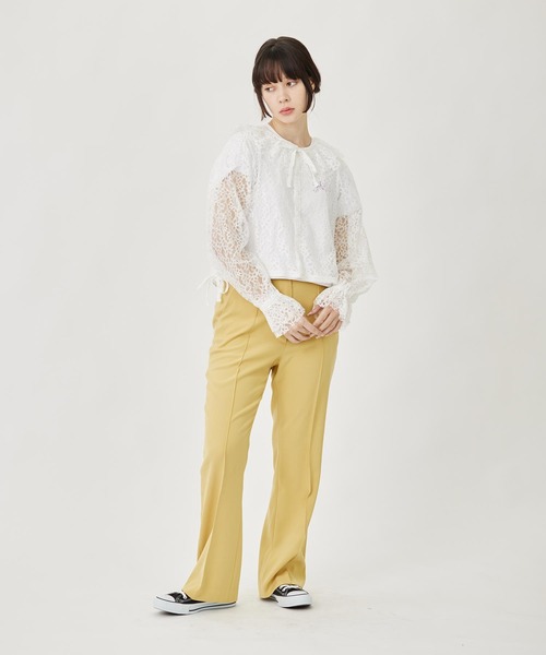 MILKFED.(ミルクフェド)の「RADIANT COMPACT S/S TEE(Tシャツ/カットソー・レディース・ライトピンク/ライトイエロー/ホワイト・M/S)」の9枚目の写真