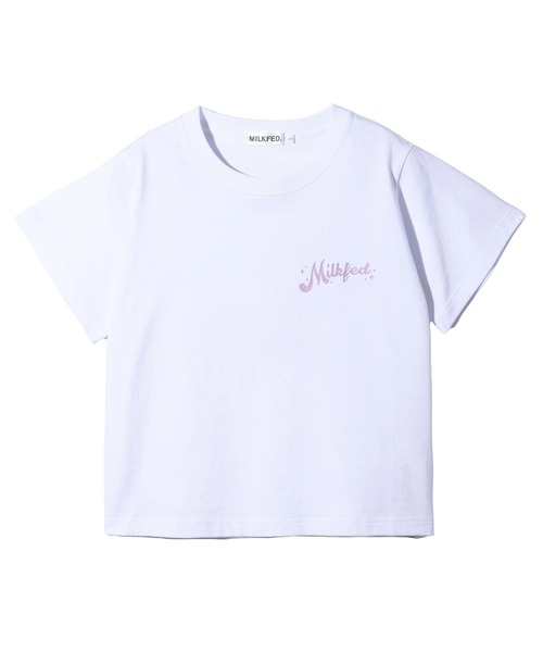 MILKFED.(ミルクフェド)の「RADIANT COMPACT S/S TEE(Tシャツ/カットソー・レディース・ライトピンク/ライトイエロー/ホワイト・M/S)」の5枚目の写真