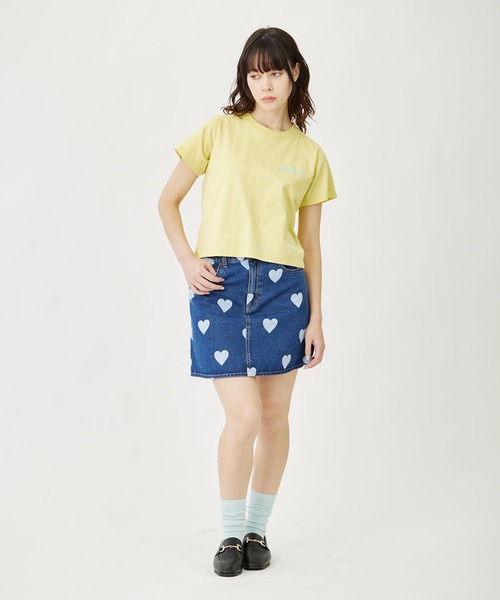 MILKFED.(ミルクフェド)の「RADIANT COMPACT S/S TEE(Tシャツ/カットソー・レディース・ライトピンク/ライトイエロー/ホワイト・M/S)」の13枚目の写真