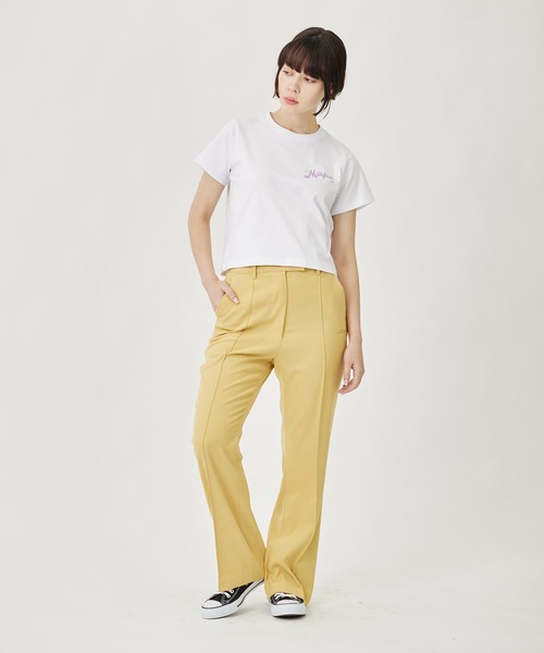 MILKFED.(ミルクフェド)の「RADIANT COMPACT S/S TEE(Tシャツ/カットソー・レディース・ライトピンク/ライトイエロー/ホワイト・M/S)」の7枚目の写真