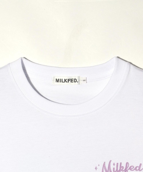 MILKFED.(ミルクフェド)の「RADIANT COMPACT S/S TEE(Tシャツ/カットソー・レディース・ライトピンク/ライトイエロー/ホワイト・M/S)」の18枚目の写真