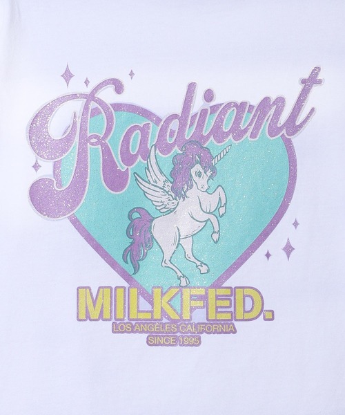 MILKFED.(ミルクフェド)の「RADIANT COMPACT S/S TEE(Tシャツ/カットソー・レディース・ライトピンク/ライトイエロー/ホワイト・M/S)」の22枚目の写真