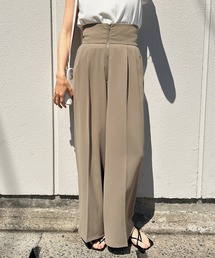 select MOCA | 【サイズ展開あり】フロントファスナーハイウエストワイドパンツ(スラックス)