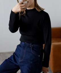 ap retro | ボトルネックリブカラーニットプルオーバー/モックネック(ニット/セーター)