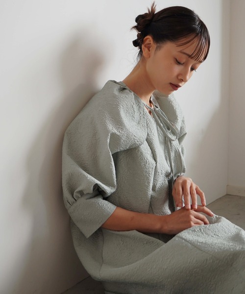 kaene ボレロセットジャガードドレスミント36