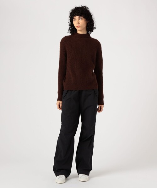 ニット セーター カシミヤリブ ビルドネックプルオーバー WLTC3766 レディース セール】カシミヤリブ ビルドネックプルオーバー WLTC3766