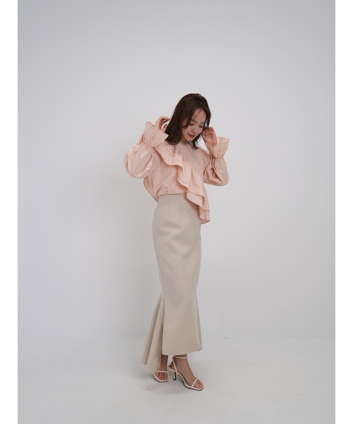 美品 クラステラー ROUND FRILL BLOUSE フリルブラウス 【F】 round frill blouse – ClaSTEllaR