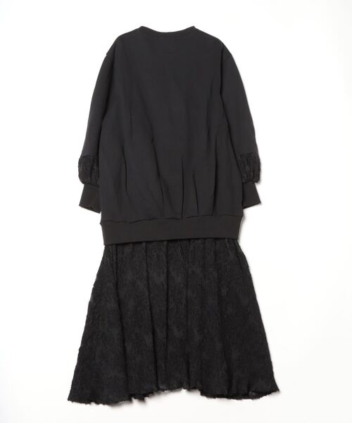 AULA（アウラ）の「AULA（アウラ）Jacquard Switch Dress（ワンピース・レディース・ブラック・F）」の2枚目の写真