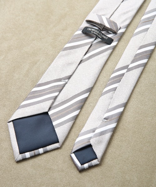 CROWDED CLOSET(クラウデッドクローゼット)の「同色系ストライプ柄ネクタイ(ネクタイ・メンズ・ネイビー/グレー/ピンク・FREE)」の11枚目の写真