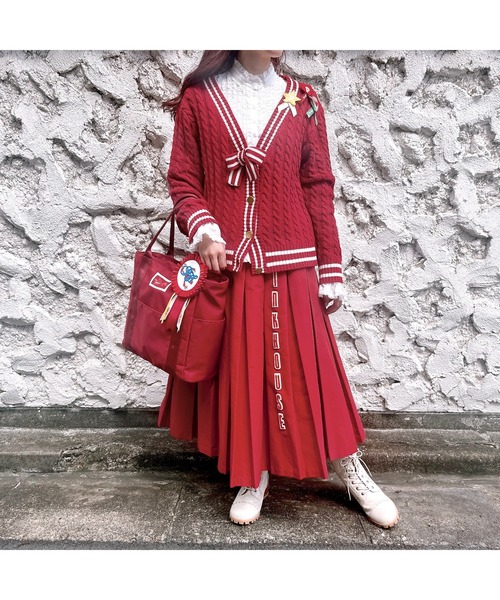 ピンクハウス 麦わら帽子　リボン　コサージュ　髪飾り　ブローチ　2way仕様 セール】 ロゴリボン使い麦わら帽子 （ハット）｜PINK HOUSE