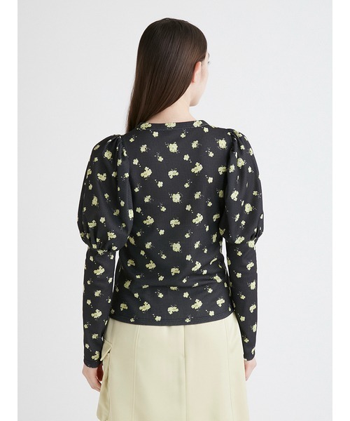 FURFUR（ファーファー）の「ミニフラワーサーマルトップス（Tシャツ/カットソー・レディース・ブラック/レッド/ブルー・FREE）」の5枚目の写真