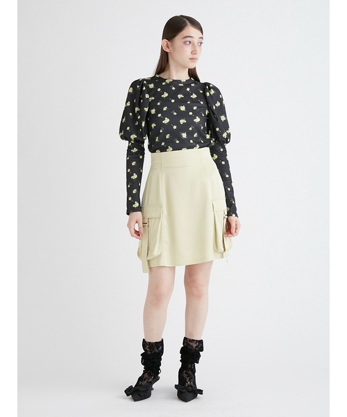 FURFUR（ファーファー）の「ミニフラワーサーマルトップス（Tシャツ/カットソー・レディース・ブラック/レッド/ブルー・FREE）」の12枚目の写真