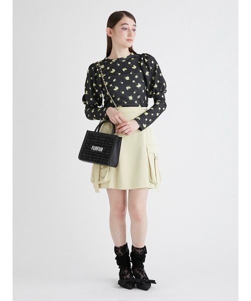 FURFUR（ファーファー）の「ミニフラワーサーマルトップス（Tシャツ/カットソー・レディース・ブラック/レッド/ブルー・FREE）」の14枚目の写真