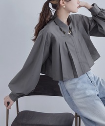 etoll. | タックプリーツボリュームスリーブシャツ(シャツ/ブラウス)