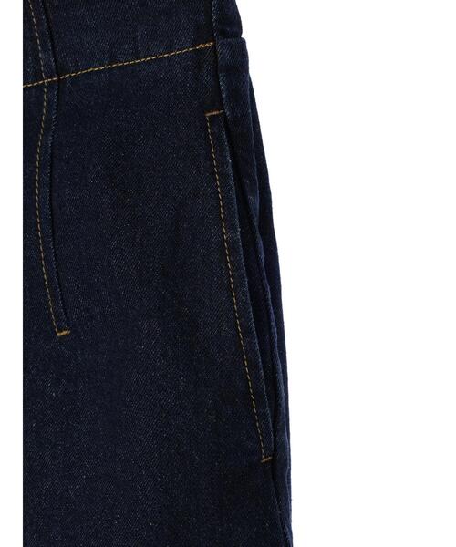 earth music&ecology（アースミュージックアンドエコロジー）の「ボタンフライワイドデニムパンツ（デニムパンツ・レディース・インディゴブルー/ライトインディゴブルー・S/M）」の22枚目の写真