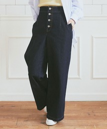 earth music&ecology | ボタンフライワイドデニムパンツ(デニムパンツ)