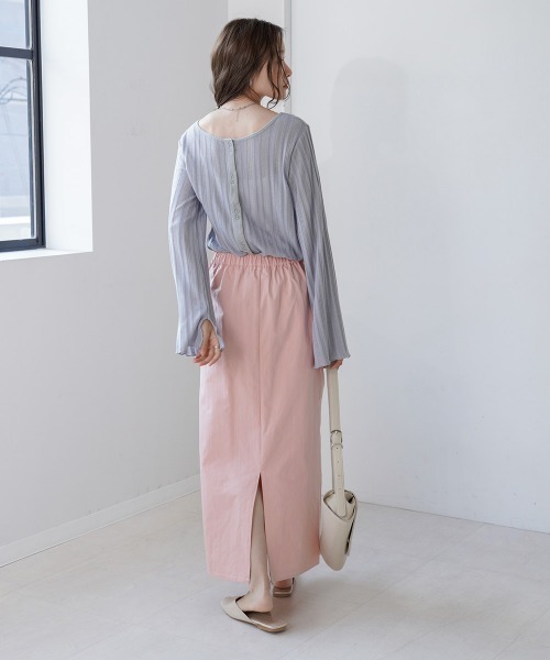 Bab(バブ)の「【S・Mサイズ展開】ラップライクスカート(スカート・レディース・ピンク/ベージュ/アイボリー・M/S)」の14枚目の写真