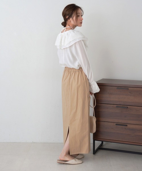 Bab(バブ)の「【S・Mサイズ展開】ラップライクスカート(スカート・レディース・ピンク/ベージュ/アイボリー・M/S)」の20枚目の写真