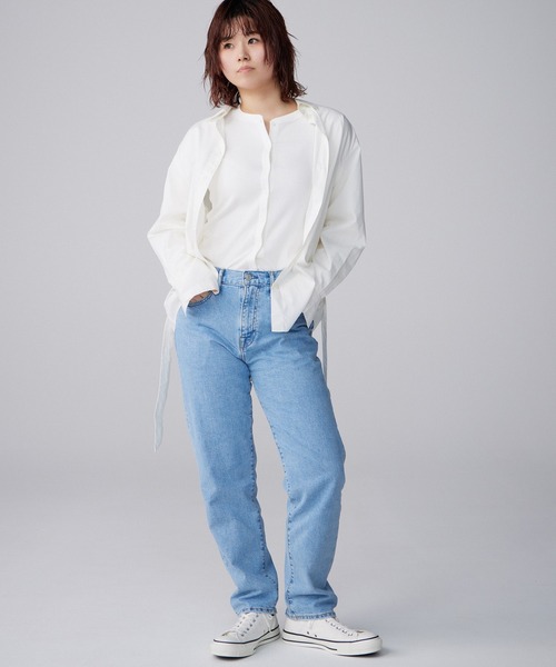 GAP（ギャップ）の「モダン リブ カーディガン シャツ（カーディガン/ボレロ・レディース・ホワイト/ブラック/グレー・XS/S/M/L/XL/XXS）」の13枚目の写真