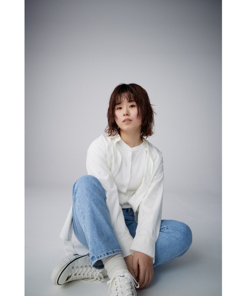 GAP（ギャップ）の「モダン リブ カーディガン シャツ（カーディガン/ボレロ・レディース・ホワイト/ブラック/グレー・XS/S/M/L/XL/XXS）」の15枚目の写真