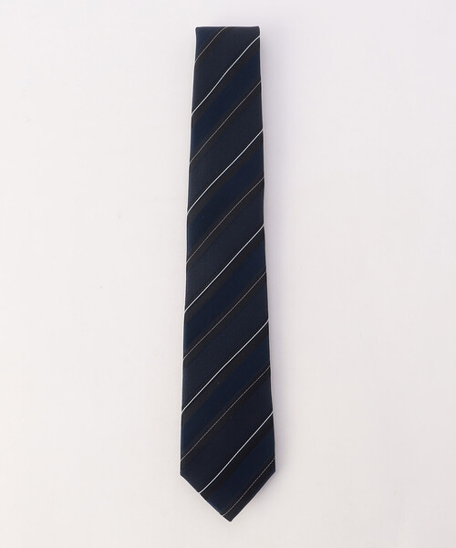 COMME CA ISM（コムサイズム）の「【シルク 100％】シャドー ストライプ ネクタイ（ネクタイ・メンズ・チャコール/レッド/グレー/ネイビー・FREE）」の3枚目の写真