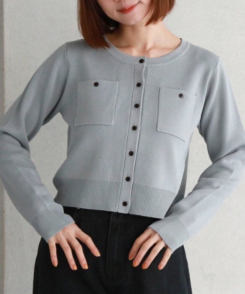 アルテリア 24SS ツイステッドルーズミラノリブニットカーディガン アルテリア 24SS ツイステッドルーズミラノリブニットカーディガン