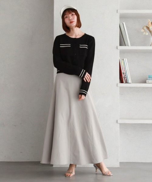 archives(アルシーヴ)の「配色ラインミラノリブニットカーディガン(カーディガン/ボレロ・レディース・ブラック系その他/ブルー/アイボリー/ホワイト×ブラック/ピンク系その他/グリーン系その他・MEDIUM)」の15枚目の写真