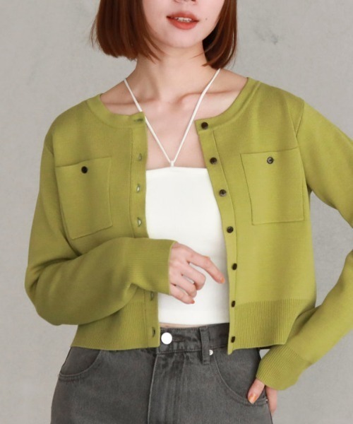 archives(アルシーヴ)の「配色ラインミラノリブニットカーディガン(カーディガン/ボレロ・レディース・ブラック系その他/ブルー/アイボリー/ホワイト×ブラック/ピンク系その他/グリーン系その他・MEDIUM)」の18枚目の写真