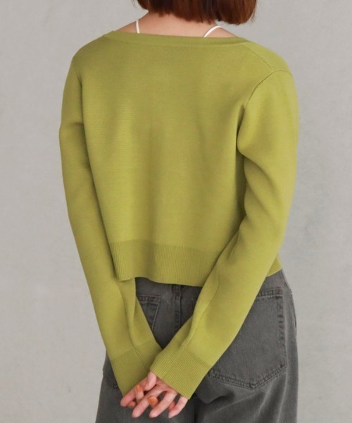 archives(アルシーヴ)の「配色ラインミラノリブニットカーディガン(カーディガン/ボレロ・レディース・ブラック系その他/ブルー/アイボリー/ホワイト×ブラック/ピンク系その他/グリーン系その他・MEDIUM)」の19枚目の写真