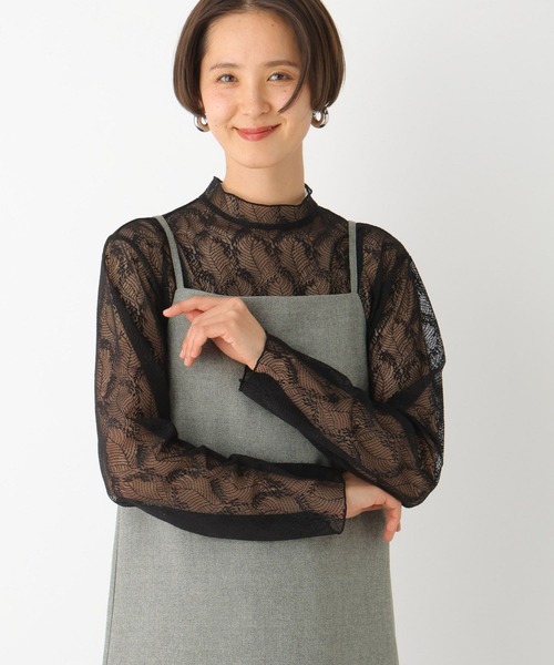 LEPSIM（レプシィム）の「【jours heureux】レース2SETハイネックブラウス　104772（シャツ/ブラウス・レディース・ブラック/オフホワイト・FREE）」の19枚目の写真