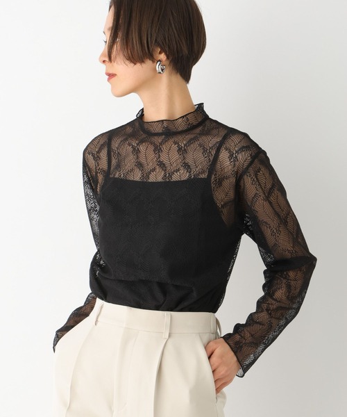 LEPSIM（レプシィム）の「【jours heureux】レース2SETハイネックブラウス　104772（シャツ/ブラウス・レディース・ブラック/オフホワイト・FREE）」の15枚目の写真