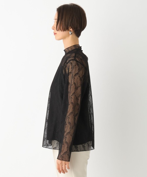 LEPSIM（レプシィム）の「【jours heureux】レース2SETハイネックブラウス　104772（シャツ/ブラウス・レディース・ブラック/オフホワイト・FREE）」の12枚目の写真