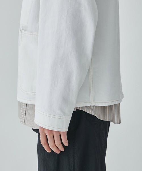 SASQUATCHfabrix.(サスクワァッチファブリックス)の「【Sasquatchfabrix./ サスクワッチファブリックス】DENIM COVERALL(テーラードジャケット・メンズ・マルチ/オフホワイト・M/L)」の13枚目の写真