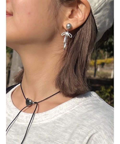 JUMELLE(ジュメロ)の「heart choker(チョーカー・レディース・シルバー・FREE)」の5枚目の写真