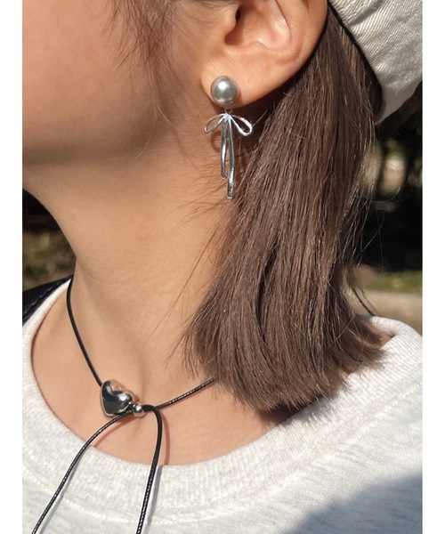 JUMELLE(ジュメロ)の「heart choker(チョーカー・レディース・シルバー・FREE)」の6枚目の写真