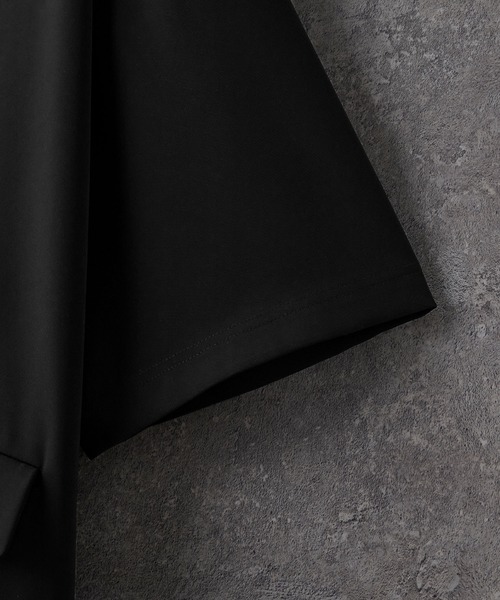 MONO-MART（モノマート）の「【セットアップ】ドレープ オーバーサイズ ピークドラペルWテーラードシャツジャケット＋イージータックワイドパンツ（セットアップ・メンズ・グレイッシュブルー/ダークネイビー/モカ/ダークグレー/ブラック系1/グレー/ブラック/グレー系3/グレイッシュベージュ・M/S/L）」の13枚目の写真