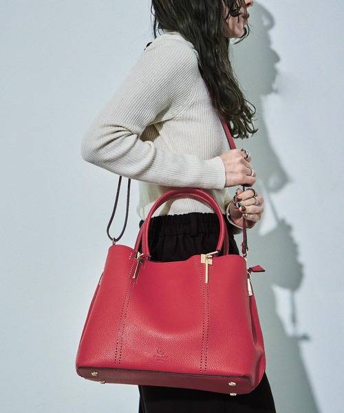 D.KELLY トートバッグ フェイクレザー 2wayビッグトートバッグ