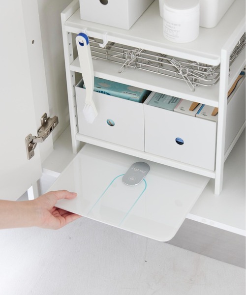 tower（タワー）の「tower(タワー) 高さ調節シンク下ラック（キッチン収納・レディース・ホワイト・ONE SIZE）」の11枚目の写真