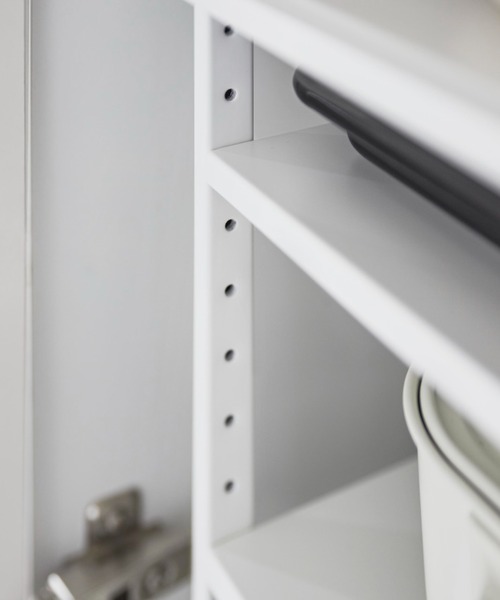 tower（タワー）の「tower(タワー) 高さ調節シンク下ラック（キッチン収納・レディース・ホワイト・ONE SIZE）」の8枚目の写真