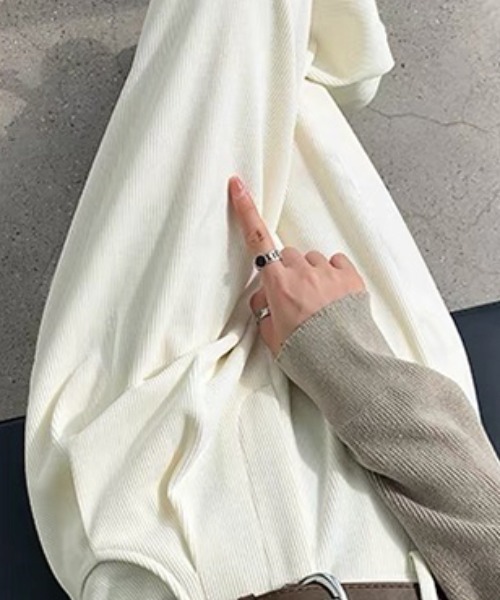 COCOMOMO(ココモモ)の「選べる2タイプ コーデュロイパンツ ストレート 裏起毛 / ノーマル(その他パンツ・レディース・ベージュ/ブラック系/ブラウン/ベージュ系/ワインレッド/ブラウン系/アイボリー/レッド系/ブラック/ホワイト系・M/S/L/XL)」の14枚目の写真