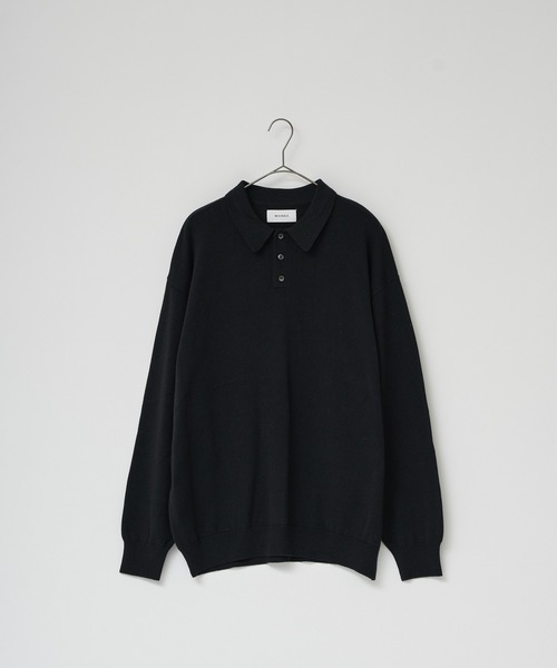 WHIMSIC(ウィムジック)の「【UNISEX】ファインニットポロシャツ(ポロシャツ・メンズ・チャコールグレー/レッド/グリーン/ブラック・FREE)」の5枚目の写真