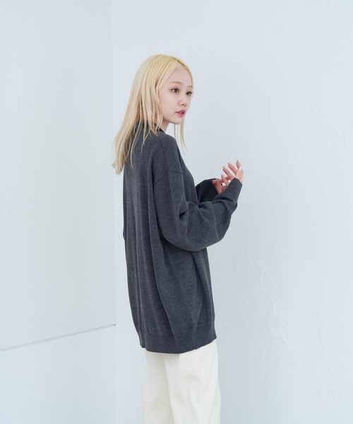 WHIMSIC(ウィムジック)の「【UNISEX】ファインニットポロシャツ(ポロシャツ・メンズ・チャコールグレー/レッド/グリーン/ブラック・FREE)」の22枚目の写真